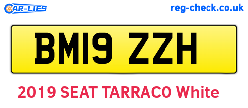BM19ZZH are the vehicle registration plates.