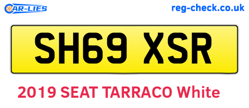 SH69XSR are the vehicle registration plates.