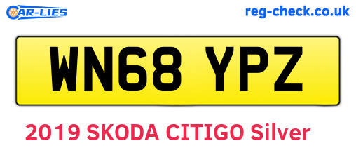 WN68YPZ are the vehicle registration plates.