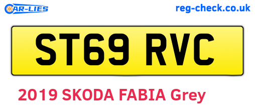 ST69RVC are the vehicle registration plates.