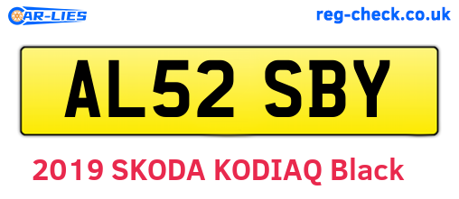 AL52SBY are the vehicle registration plates.