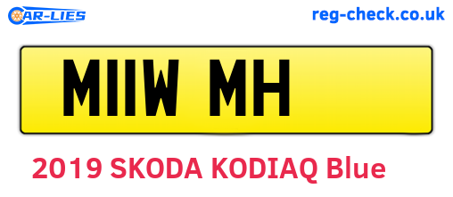 M11WMH are the vehicle registration plates.