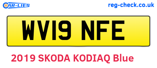 WV19NFE are the vehicle registration plates.