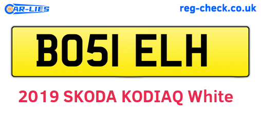 BO51ELH are the vehicle registration plates.