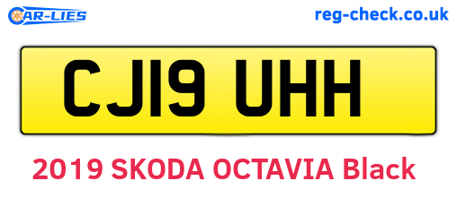 CJ19UHH are the vehicle registration plates.
