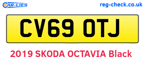 CV69OTJ are the vehicle registration plates.