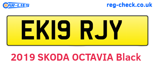 EK19RJY are the vehicle registration plates.