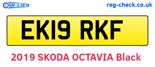 EK19RKF are the vehicle registration plates.