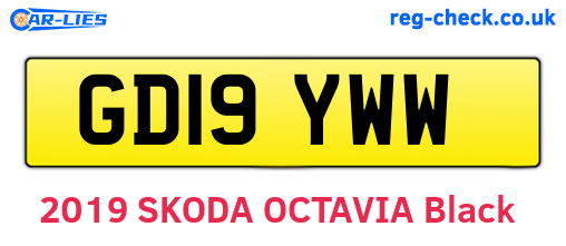 GD19YWW are the vehicle registration plates.