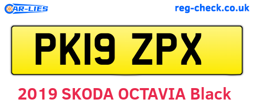 PK19ZPX are the vehicle registration plates.