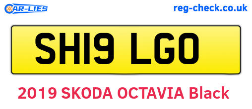 SH19LGO are the vehicle registration plates.