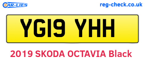 YG19YHH are the vehicle registration plates.