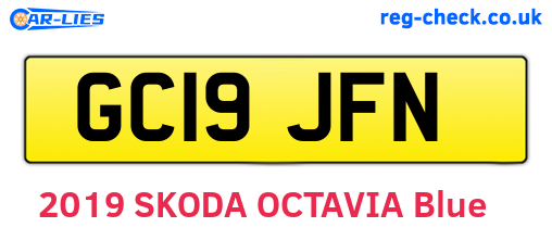 GC19JFN are the vehicle registration plates.
