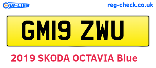 GM19ZWU are the vehicle registration plates.