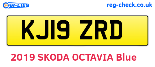 KJ19ZRD are the vehicle registration plates.