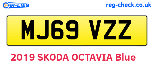 MJ69VZZ are the vehicle registration plates.