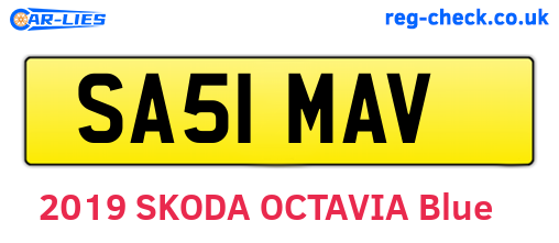 SA51MAV are the vehicle registration plates.
