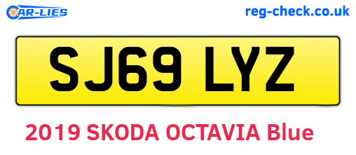 SJ69LYZ are the vehicle registration plates.