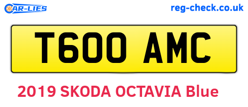 T600AMC are the vehicle registration plates.
