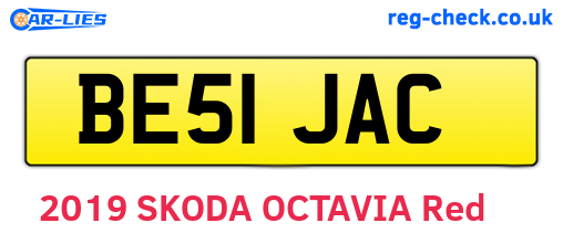 BE51JAC are the vehicle registration plates.