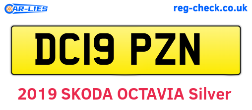 DC19PZN are the vehicle registration plates.