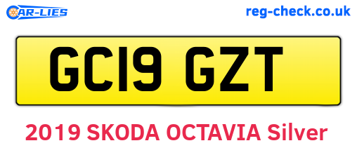 GC19GZT are the vehicle registration plates.