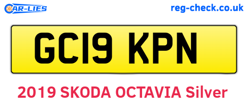 GC19KPN are the vehicle registration plates.
