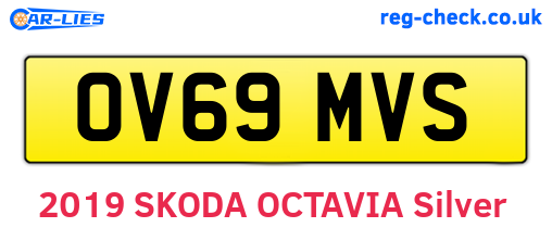 OV69MVS are the vehicle registration plates.