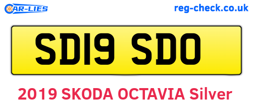 SD19SDO are the vehicle registration plates.