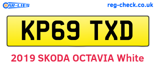 KP69TXD are the vehicle registration plates.