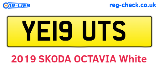 YE19UTS are the vehicle registration plates.