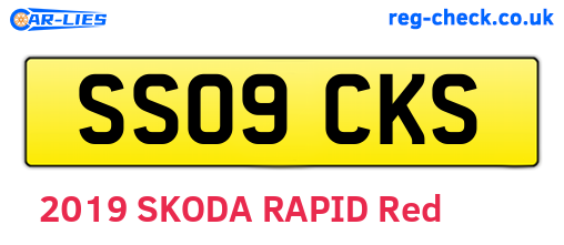 SS09CKS are the vehicle registration plates.