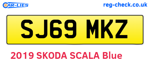 SJ69MKZ are the vehicle registration plates.