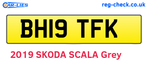 BH19TFK are the vehicle registration plates.
