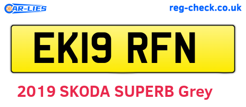 EK19RFN are the vehicle registration plates.