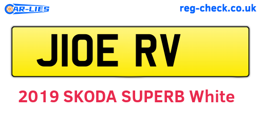 J10ERV are the vehicle registration plates.