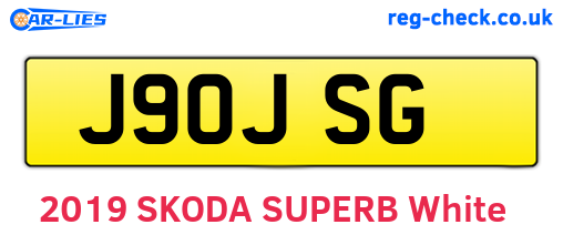 J90JSG are the vehicle registration plates.