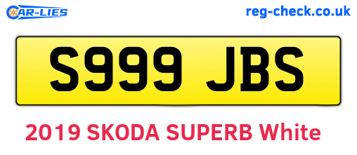 S999JBS are the vehicle registration plates.