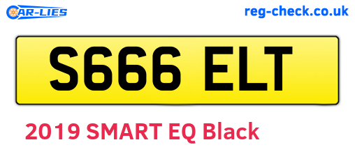 S666ELT are the vehicle registration plates.