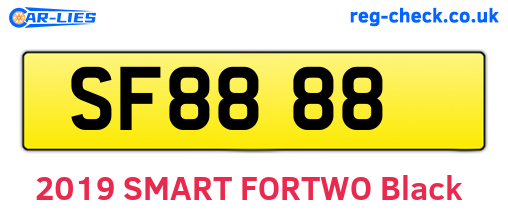 SF8888 are the vehicle registration plates.