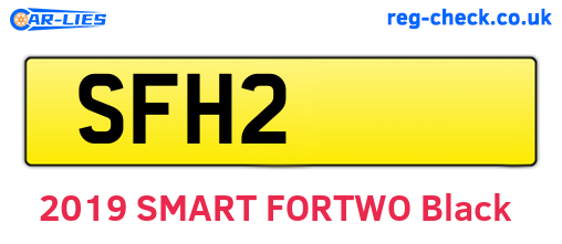 SFH2 are the vehicle registration plates.