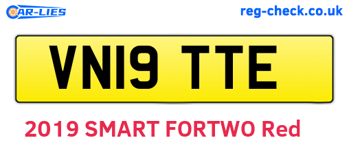 VN19TTE are the vehicle registration plates.