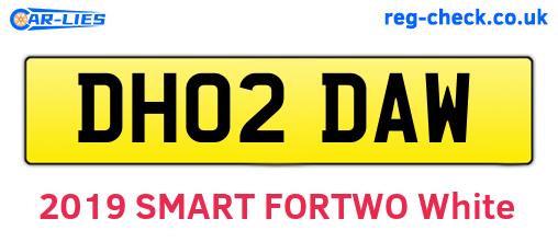 DH02DAW are the vehicle registration plates.