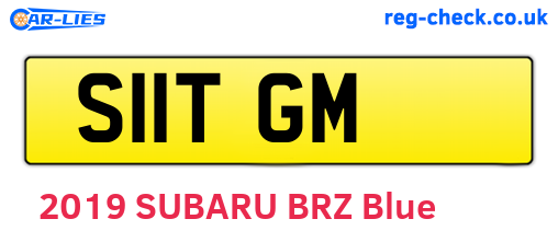 S11TGM are the vehicle registration plates.