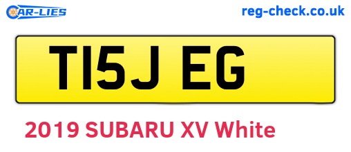 T15JEG are the vehicle registration plates.