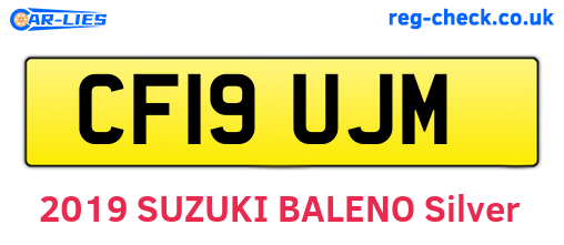 CF19UJM are the vehicle registration plates.