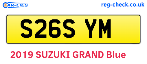 S26SYM are the vehicle registration plates.