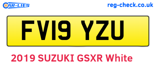 FV19YZU are the vehicle registration plates.