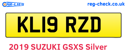KL19RZD are the vehicle registration plates.