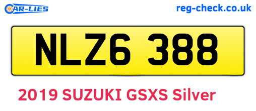 NLZ6388 are the vehicle registration plates.